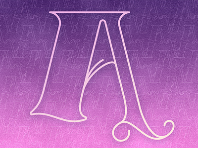 The Letter A abecedarian color gradient graphic design illustration letter lettering monogram pattern typography