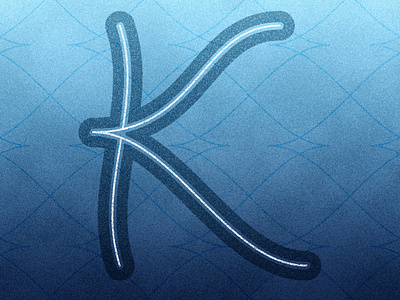 The Letter K design graphic design lettering letters logo script texture type typography
