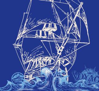 T-shirt Ship Illustration apparel hand drawn