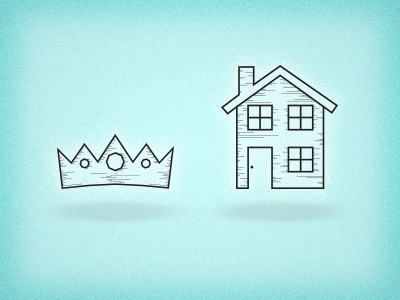 Icons 1 crown free throw home house icon icons noise one color simple texture