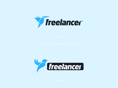 Freelancer Redesigned branding clean design flat icon identity illustration illustrator lettering logo logodesign minimal