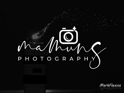 Mamhuns Photography branding clean custom logo design flat icon illustrator logo logodesign photography typography ux
