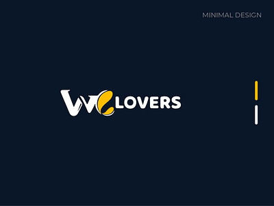 WC lovers minimal design branding clean design flat icon identity illustrator logo logodesign minimal typography
