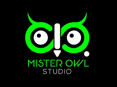 MISTER OWL STUDIO PROFESSIONAL LOGO branding clean design flat icon identity illustration illustrator lettering logo logodesign