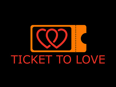 TICKET TO LOVE PROFESSIONAL LOGO