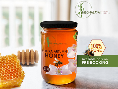 Raw Honey Packaging branding gautami ramani jar label poster sticker design transperent