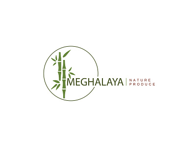 Meghalaya Nature Produce - Logo design bamboo logo branding design gautami ramani illustration indian brand logodesign logodesign 2020 organic product branding simple logo