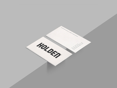 Holden Group business card brand duotone exploration grey logo mark minimalist monogram studio type