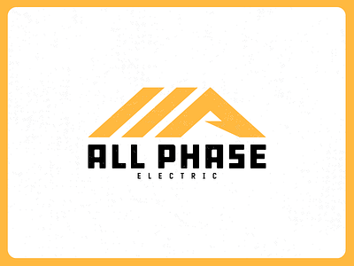 All Phase logo concept bold brand business electric exploration logo mark minimalist monogram type vintage