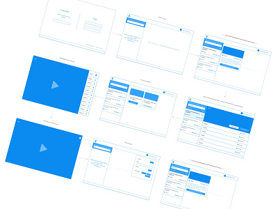 Wireframing desktop e-learning app