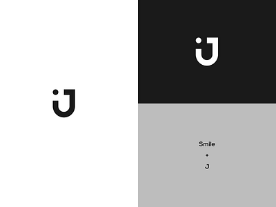 J Smile black clean design figma j kovalev logo modern nicholas simple smile vector