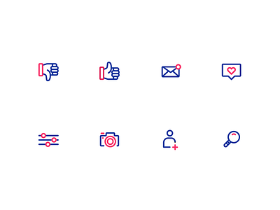 Social Media Icons branding clean figma icons illustration kovalev logo modern nicholas simple socialmedia vector