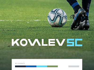 Kovalev Soccer club branding clean club design figma football kovalev logo modern nicholas simple soccer vector