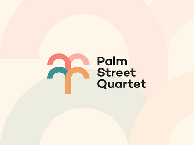 Palm Street Quartet-Final Logo branding clean design figma kovalev logo modern music nicholas palm quartet simple vector