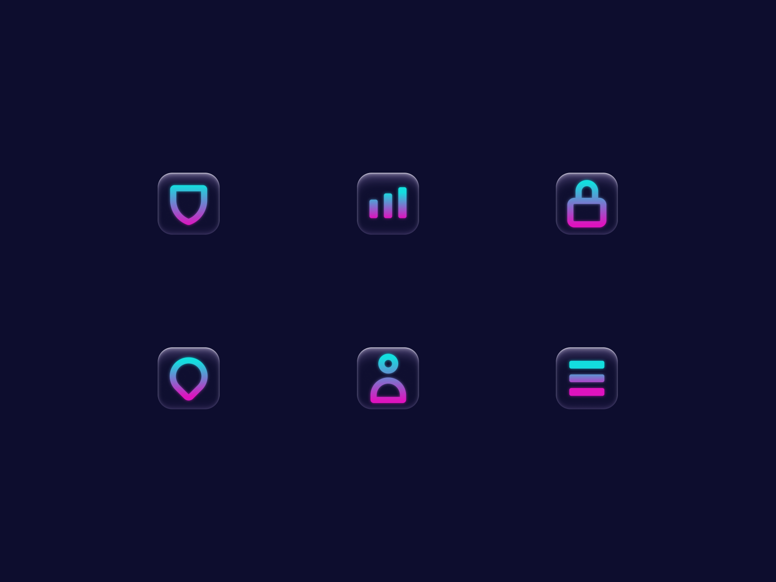 Glass Icons by Kovalev Design on Dribbble