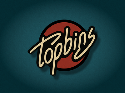 Topbins badges clean design figma illustration kovalev lettering logo modern nicholas simple soccer vector vintage