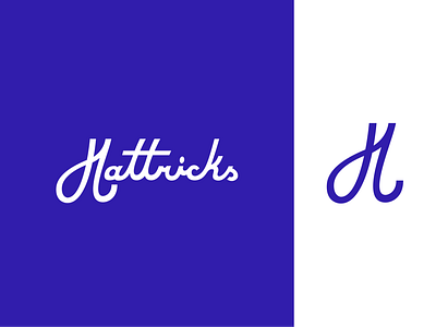 Hattricks Lettering clean design figma handlettering illustration kovalev logo logotype modern nicholas script simple soccer vector