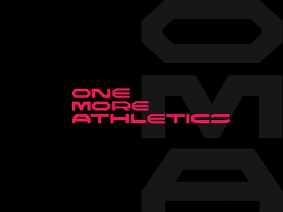 One More Athletics athletic clean design figma football gym illustration kovalev logo modern nicholas simple soccer vector workout