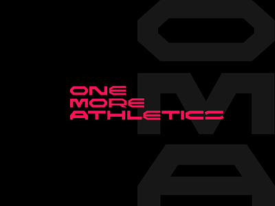 One More Athletics athletic clean design figma football gym illustration kovalev logo modern nicholas simple soccer vector workout