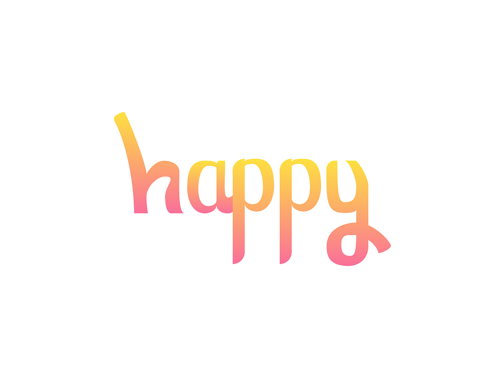happy-typeface by Kovalev Design on Dribbble