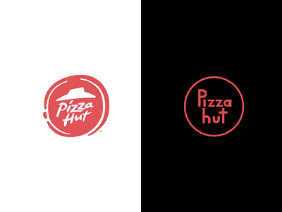 Pizza Hut Redesign black clean design figma kovalev logo modern nicholas pizza hut red redesign simple vector white