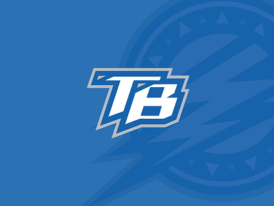 Tampa Bay Lightning Monogram blue branding concept hockey lightning logo sports tampa bay