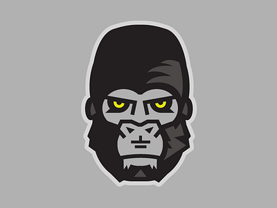 Gorilla - WIP brand design energy gorilla grey identity illustration logo logotype monkey sports