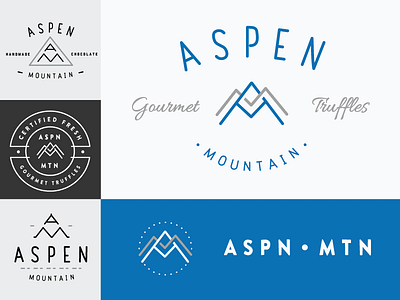 Aspen Mountain brand exploration branding colorado dispensary hand lettering lettering logo monogram typography vape wordmark