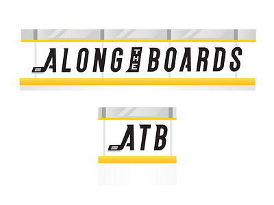 Along the Boards, pt III boards brand branding design font hockey ice illustration logo sports web website