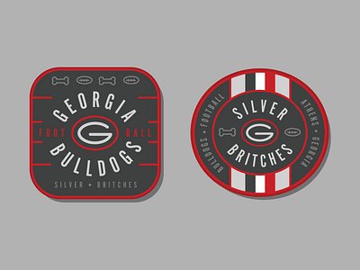 UGA Football Patches