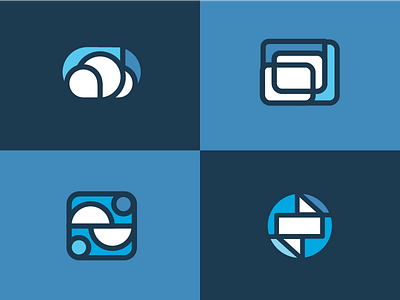 Icon Explorations abstract action blue cloud icon icons illustration logo platform ui web