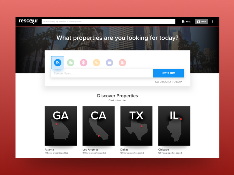 Commercial Real Estate Search by Elliott Strauss on Dribbble