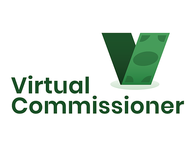 Virtual Commish brand brand design brand identity icon lockup logo logo design type typography vector wordmark
