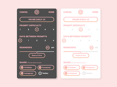 Daily UI Settings