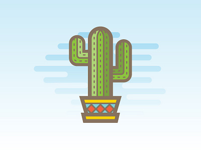 Just a cactus art cactus daily design fun vector