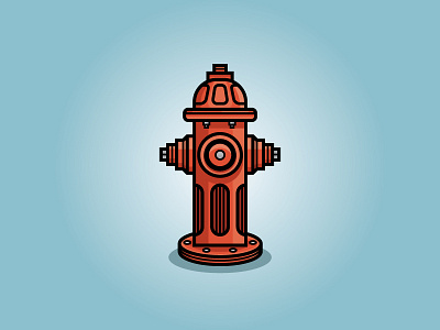 Fire Hydrant app clean design drawing flat icon illustration logo mark sketch ui