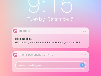 2 Dribbble Invites debut dribbble giveaway icon invitation invite invites ios player ticket ui ux