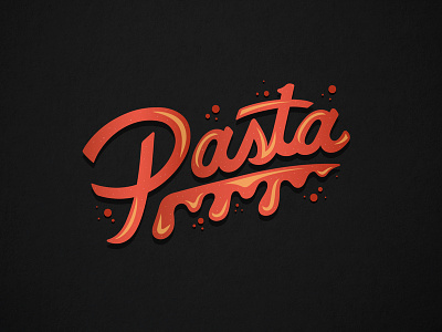Pasta Lettering branding design design inspiration design process design studio digital art graphic design illustration inspiration lettering type typography