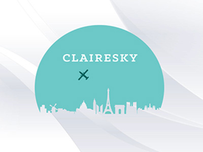 Clairesky Logo design branding buildings dribble education flat illustration invite logo nature sky stationary town