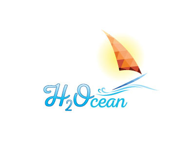 Logo design for a Water-sports TV Show blue boat brand design dribbble flat graphic illustration logo ocean orange water