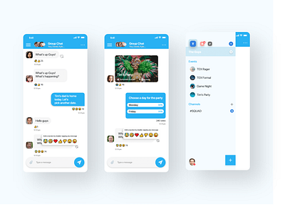 Messaging App messenger app mobile app mobile app design mobile ui ui design