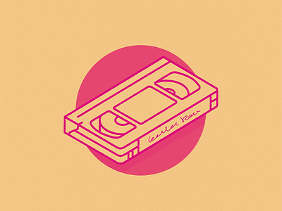 VHS TAPE design digital illustration logo symbol vector
