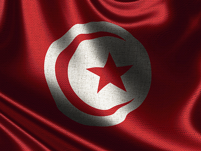 tunisia flag - By Ahmed jabnouni