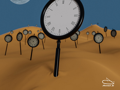 Lost Time - By Ahmed Jabnouni 3d 3d art 3d artist 3d modeling ahmed jabnouni design