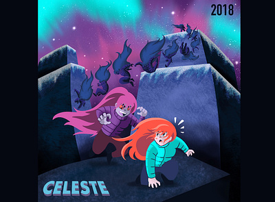 Celeste by MattMakeGames character design digital art digital illustration drawing illustration video games