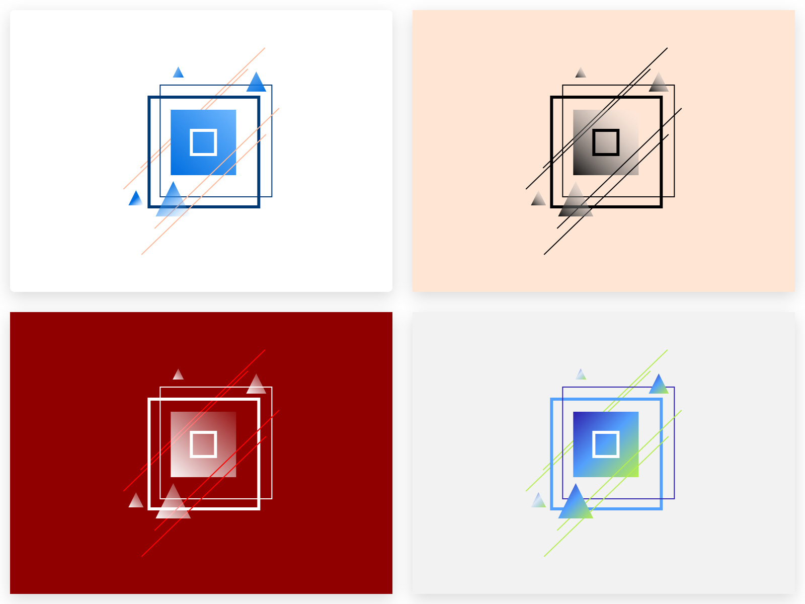 Geometric Squares by Melisa Bhagwandin on Dribbble