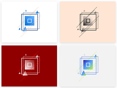 Geometric Squares abstract flat geometric graphic graphicdesign illustration minimal patterns shapes sketch sketchapp ui vector