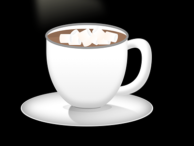 Hot Chocolate coffee coffee cup design flat illustration minimal sketchapp skeumorphic ui