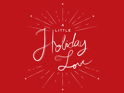 Envoy Holidaylove envoy hand lettering holiday love ray sparkle vector