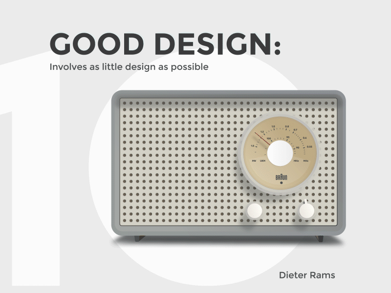 Braun - portable radio animation branding braun design illustration pardo radio shux ui vector web